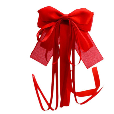 长飘带法式公主风小女孩仙气发夹