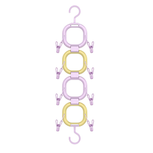 labubu娃娃收纳神器上墙挂钩门后夹毛绒玩偶串公仔挂件玩具展示架