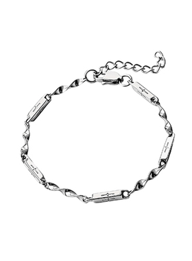 莫比乌斯手链男高级感钛钢不掉色男生潮流百搭个性女小众设计手饰