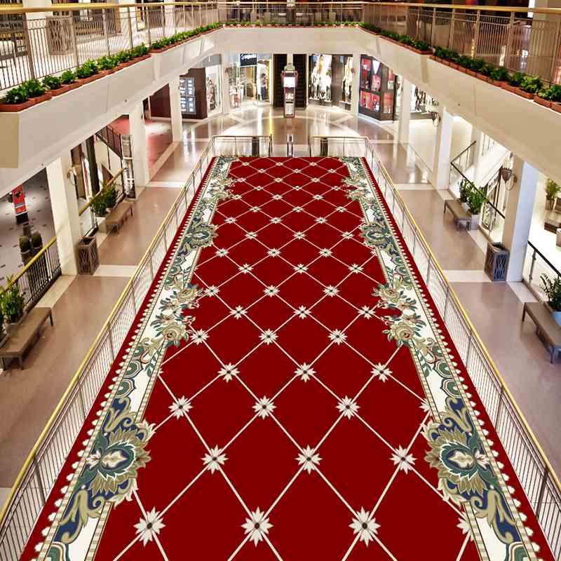 植物花卉酒店宾馆地垫门地毯道批发垫满走廊裁剪铺垫过卷材楼道可