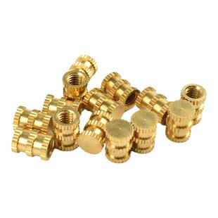 盲孔铜螺母M3M4M5M6注塑铜镶嵌件预埋件滚花罗母铜花母螺帽订定做