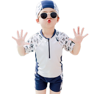 男童泳衣儿童分体游泳衣2026夏新款男孩泳装防晒小童泳裤a类速干