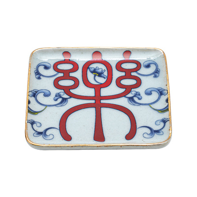 时南青花瓷订婚迷你糕点点心摆盘