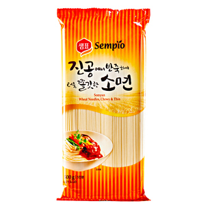 韩国进口面条 膳府熟化面 挂面冷面炸酱面火锅面进口面条500g*5袋