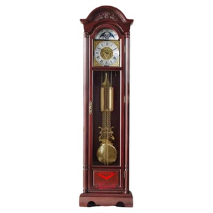 利时达欧式轻奢落地钟德国赫姆勒机芯机械钟客厅别墅实木家用报时