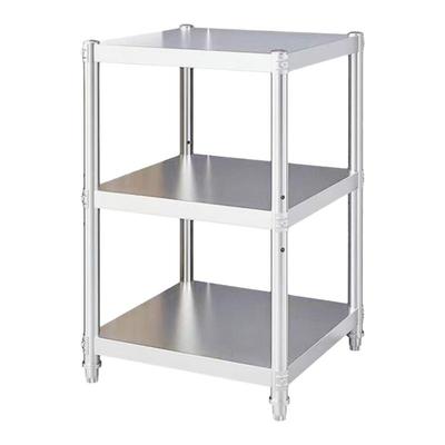 304不锈钢置物架加厚微波炉收纳架落地多层储物架厨房电器锅碗架