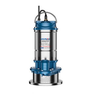 沛拓不锈钢潜水泵220v家用小型高扬程井水抽水泵农用灌溉排污水泵