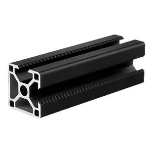 工业铝型材欧标3030N2黑色两边封槽铝合金方管工作台鱼缸架框架