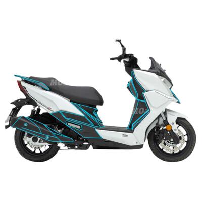 适用光阳碳纤维贴膜贴纸防磨