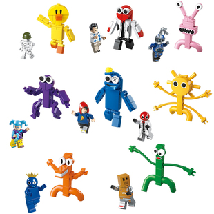 小的彩虹朋友怪物玩具积木全套后室暗房密室逃脱小摆件模型grimms