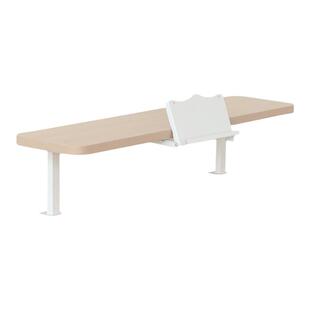 Aooboy儿童书桌置物架支架桌上加高实木收纳阅读架家用桌面书架