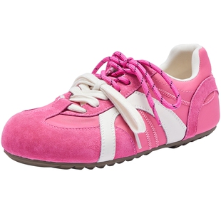 热风平底德训鞋女款2026年春季新款百搭运动休闲鞋轻便跑步板鞋