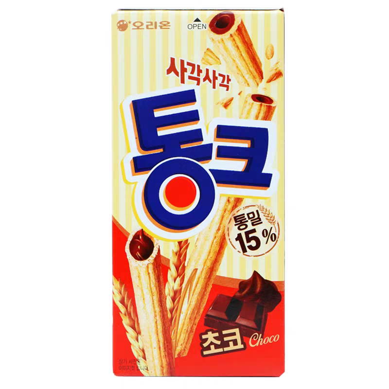 好丽友45g韩国蛋卷饼干巧克力棒