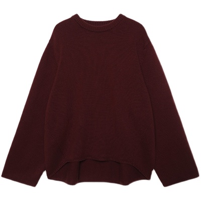 美利奴羊毛套头毛衣半裙套装