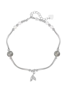 手链月光鱼尾手链女双层叠戴莫比乌斯手镯小众气质百搭个性