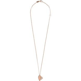 【节日礼物】ROBERTO COIN/珂瑛GOLD TREASURES 18k 钻石爱心项链