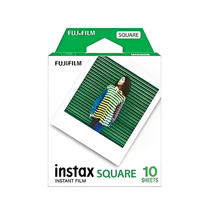 instax 4寸拍立得相纸 SQUARE 四寸方形白边相纸10张/20张