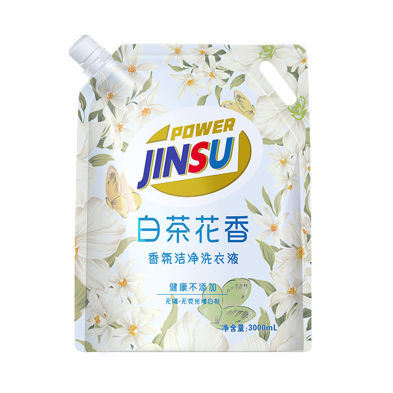 金苏活力白茶花洗衣液3kg