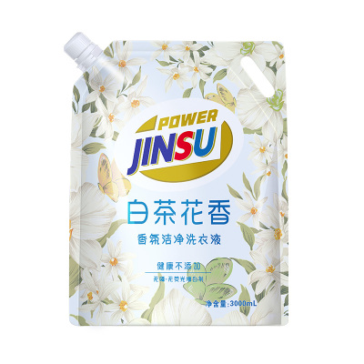 金苏活力白茶花洗衣液3000ml家用补充装深层洁净持久留香官方正品