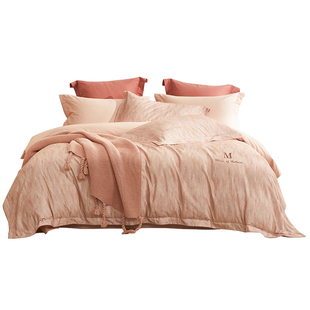 梦兰家纺全棉磨毛四件套秋冬加厚保暖纯棉床单被套单双人床上用品