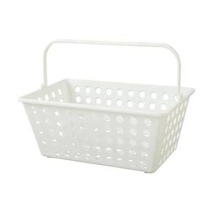 NITORI宜得利家居阳台收纳篮储物篮晾衣夹收纳小方篮白色