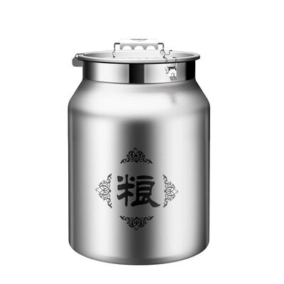 不锈钢米桶家用米缸防虫防潮密封装储粮罐面粉大米箱收纳容器真空