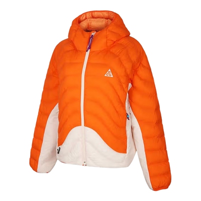 耐克ACG棉服亮橙色外套女冬季保暖户外连帽棉衣P棉夹克HM9964-819