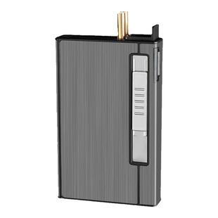 德国烟盒细支专用高档便携男士打火机一体自动弹烟香烟空盒20支装