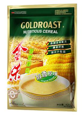 【官方正品】金味麦片原味冲饮速溶即食燕麦代餐饱腹营养早餐