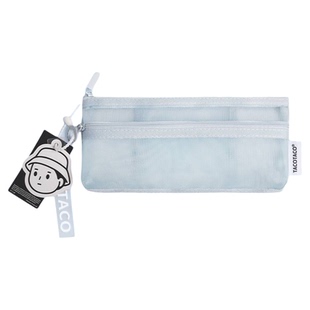 TACOTACO双层笔袋透明网纱文具袋高颜值ins风2026超火铅笔文具盒男生女孩款小学生考试用大容量简约初高中生