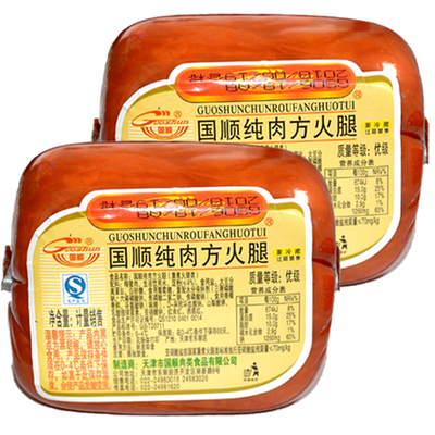 天津国顺盐水纯猪肉三明治方火腿