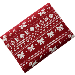 20支纯棉平纹布料生肖卡通年服春节手工DIY服装红包棉布红色马年