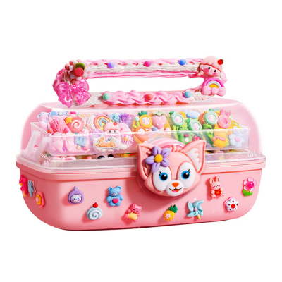 奶油胶diy材料咕卡套装配件发夹手工儿童玩具发卡三丽鸥包收纳盒