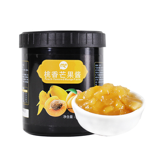 蜜粉儿奶茶店专用桃香芒果酱含果肉杨枝甘露桃醉芒果酱商用1.2KG