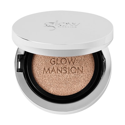 韩女水光肌▲glow mansion玻璃水光气垫遮瑕保湿轻薄自然细腻养肤