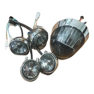 龟王电动车大灯欧版前后转向灯后尾灯罩刹车灯总