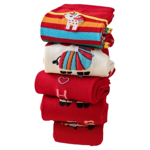 2026马年本命年袜子红色属马的女士女款儿童女孩子女童男童小礼物