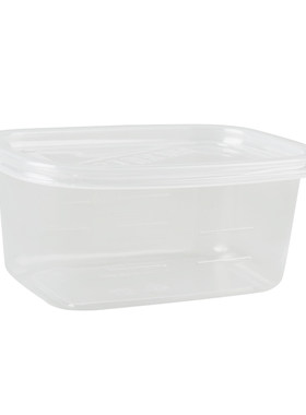 一次性PP耐高温食品级带盖餐盒