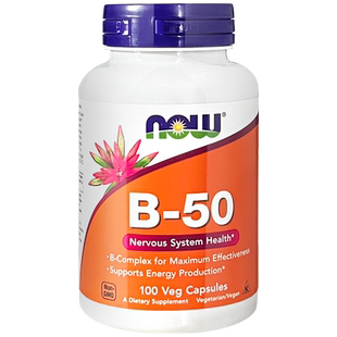 now诺奥 b50维生素 复合多种综合维生素b族含b1b2b3b6b12胆碱肌醇