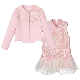 富罗迷女童套装儿童装2025冬季新款高级好看小女孩时髦洋气两件套