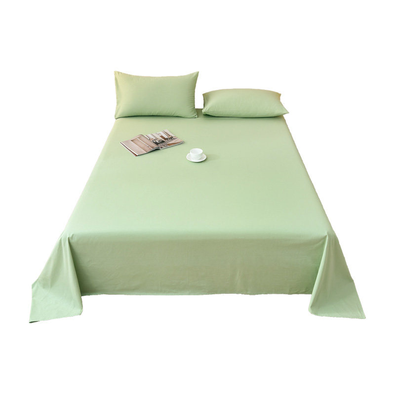 语中意A类加厚磨毛纯棉床单单件100全棉学生宿舍单双人被单三件套