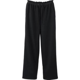 【新品】素然WHM 25秋季女士通勤设计感柔软针织布橡筋抽绳长裤