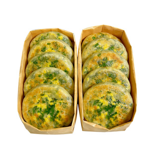【快手早餐】速食韭菜馅饼金黄焦脆生煎锅贴薄皮酥皮菜卷子韭菜