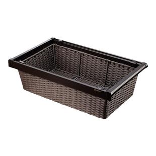 衣柜阻尼拉篮抽屉式伸缩裤架藤篮衣帽间内置收纳储物家用五金