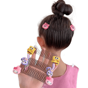 碎发神器女儿童拉拉发梳夹子固定头发隐形后脑勺发箍小女孩碎发夹