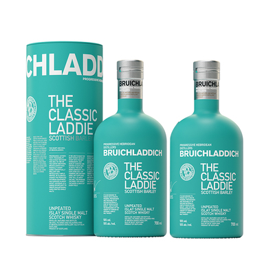 【品牌旗舰】布赫拉迪经典700ml*2 单一麦芽苏格兰威士忌