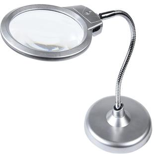 拜斯特桌面台式放大镜带灯led10倍20倍高老年人儿童学生阅读检测