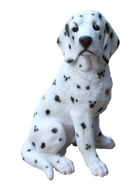 户外仿真斑点狗拉布拉多落地摆件庭院家居客厅玄关看门狗模型装饰