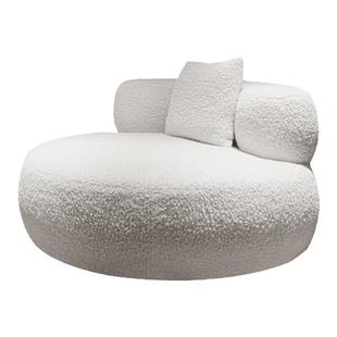 大白胖子网红ins奶油风卧室阳台单人圆形羊羔绒榻榻米懒人沙发椅