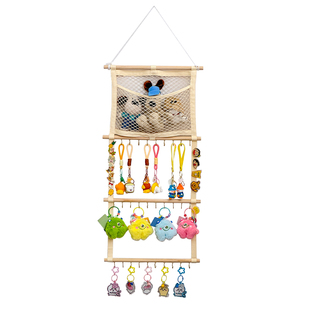 挂件收纳钥匙扣展示架迪士尼玩偶公仔饰品挂架动漫吧唧周边置物架